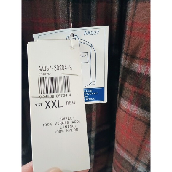 Pendleton Wool Shirt XXL Washable Plaid NWT Read – Moth Holes / For Repair - Picture 4 of 6